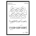 Doughnut Baking Mould 1973 Patent Poster - GroovyGrove