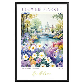 Dublin Ireland Flower Market Poster - GroovyGrove