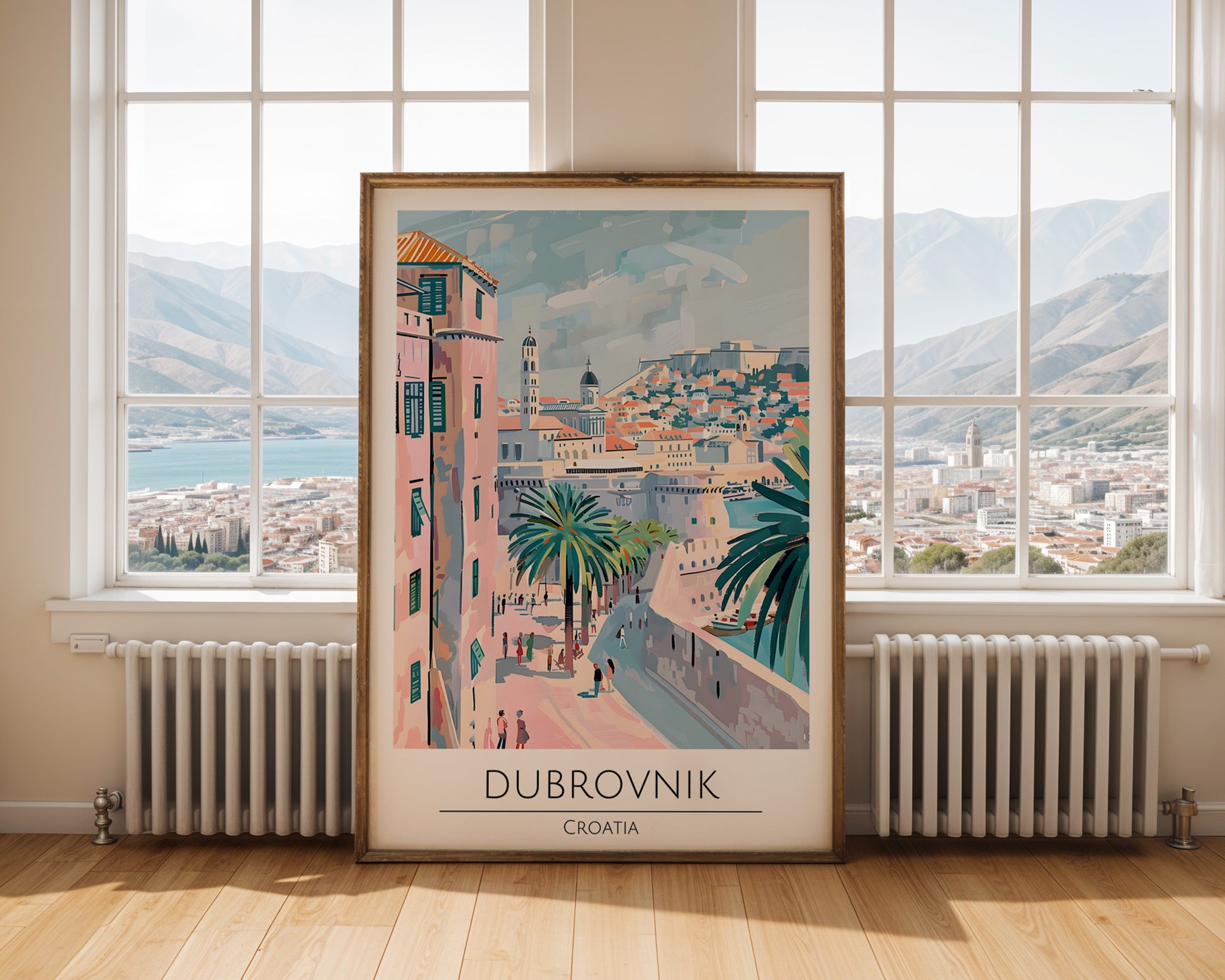 Dubrovnik Croatia Travel Poster - GroovyGrove