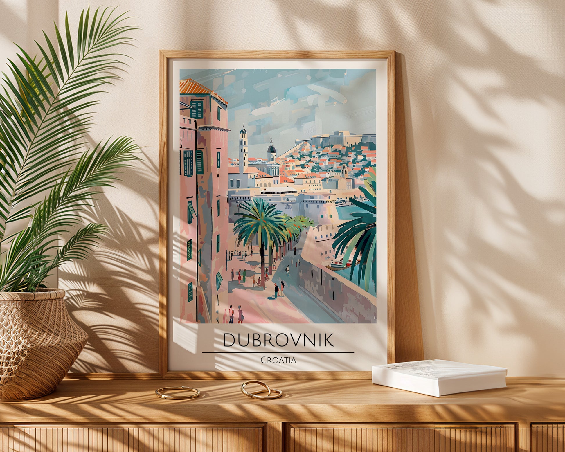 Dubrovnik Croatia Travel Poster - GroovyGrove