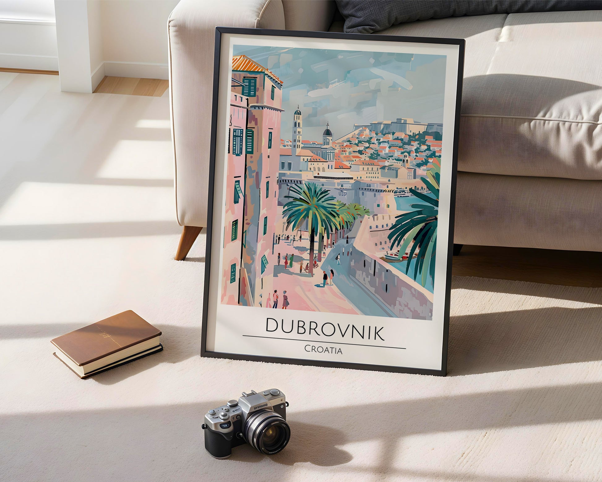 Dubrovnik Croatia Travel Poster - GroovyGrove