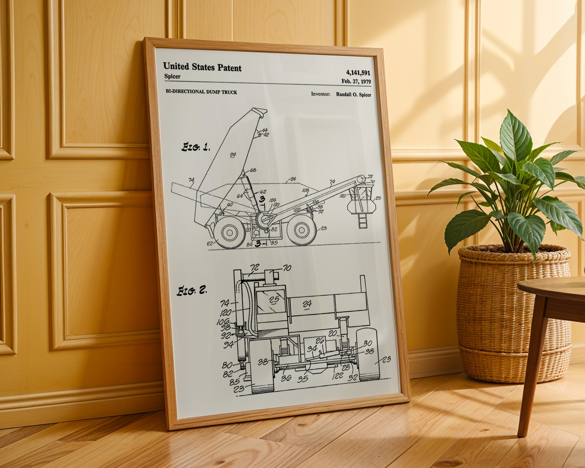 Dump Truck 1979 Patent Poster - GroovyGrove