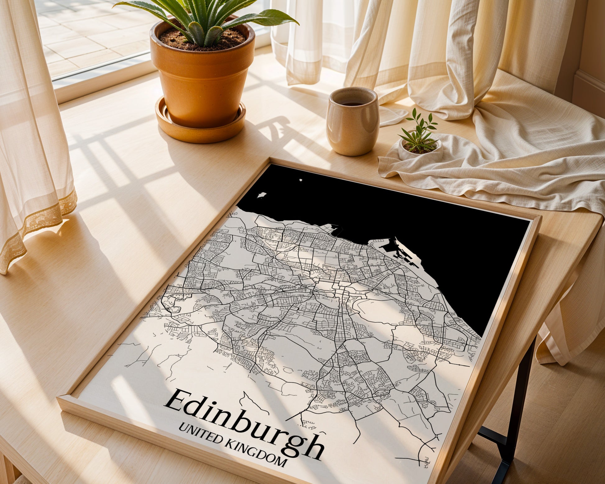 Edinburgh United Kingdom City Map Poster - GroovyGrove