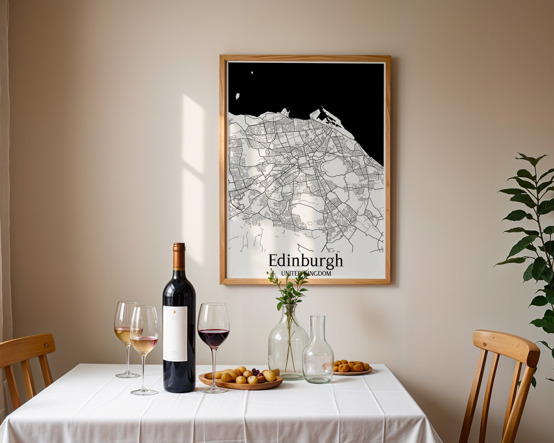 Edinburgh United Kingdom City Map Poster - GroovyGrove