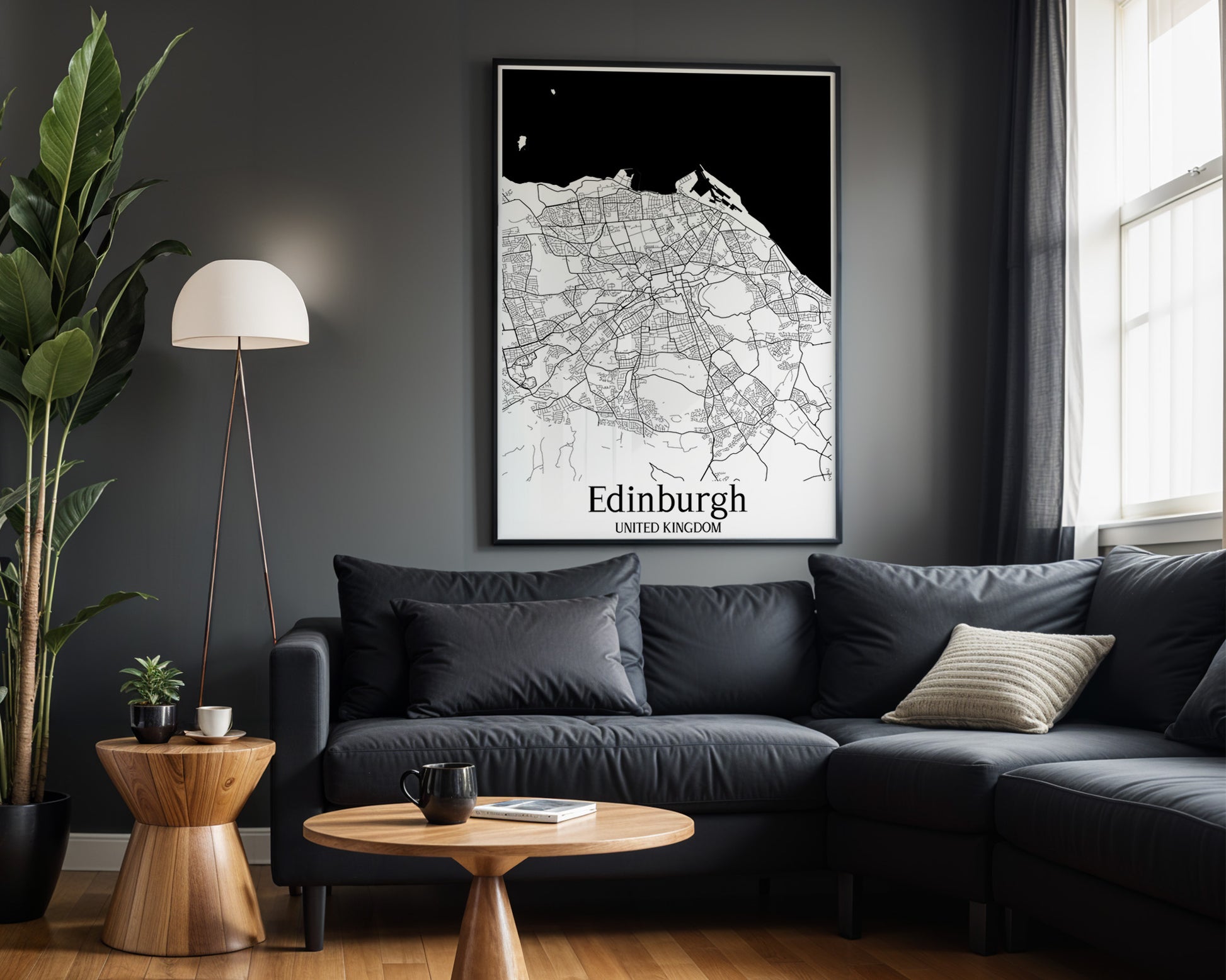 Edinburgh United Kingdom City Map Poster - GroovyGrove