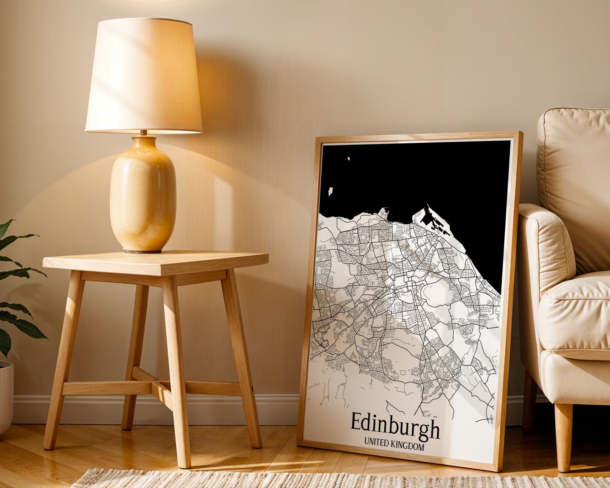 Edinburgh United Kingdom City Map Poster - GroovyGrove