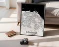 Edinburgh United Kingdom City Map Poster - GroovyGrove