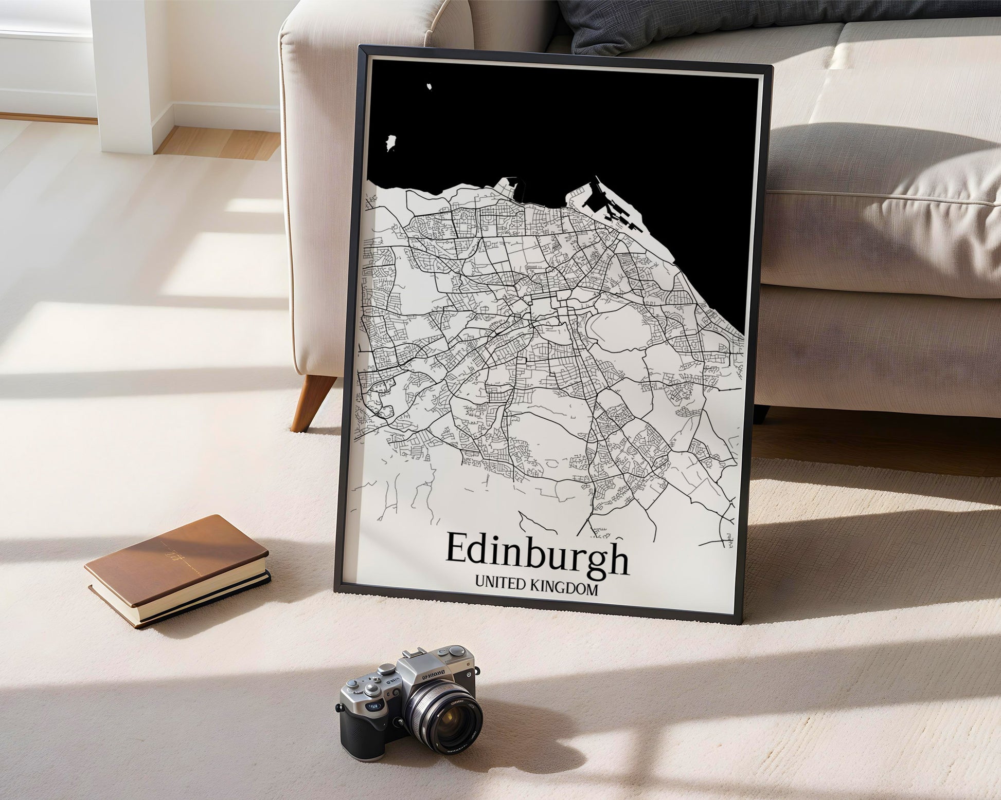 Edinburgh United Kingdom City Map Poster - GroovyGrove