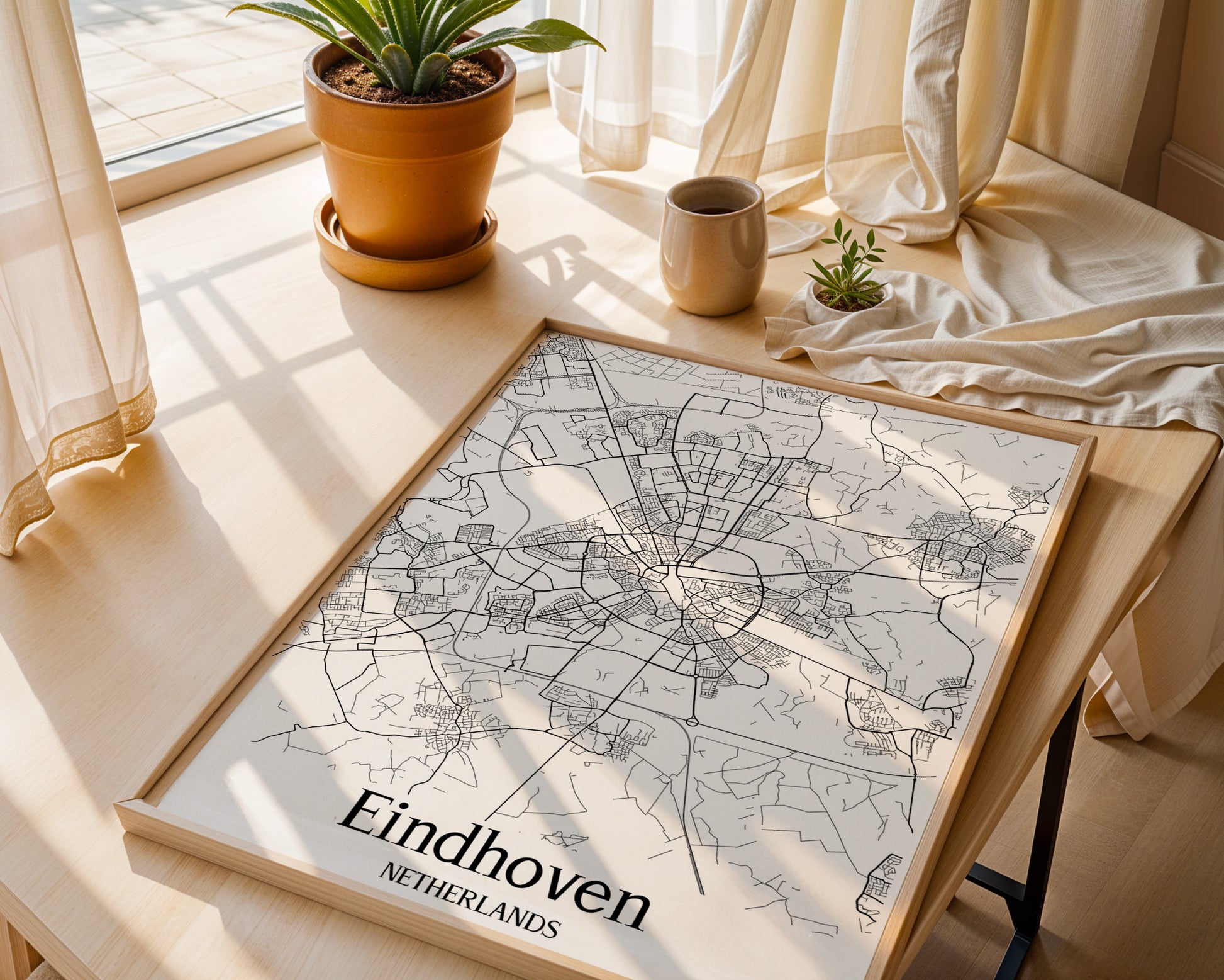 Eindhoven Netherlands City Map Poster - GroovyGrove