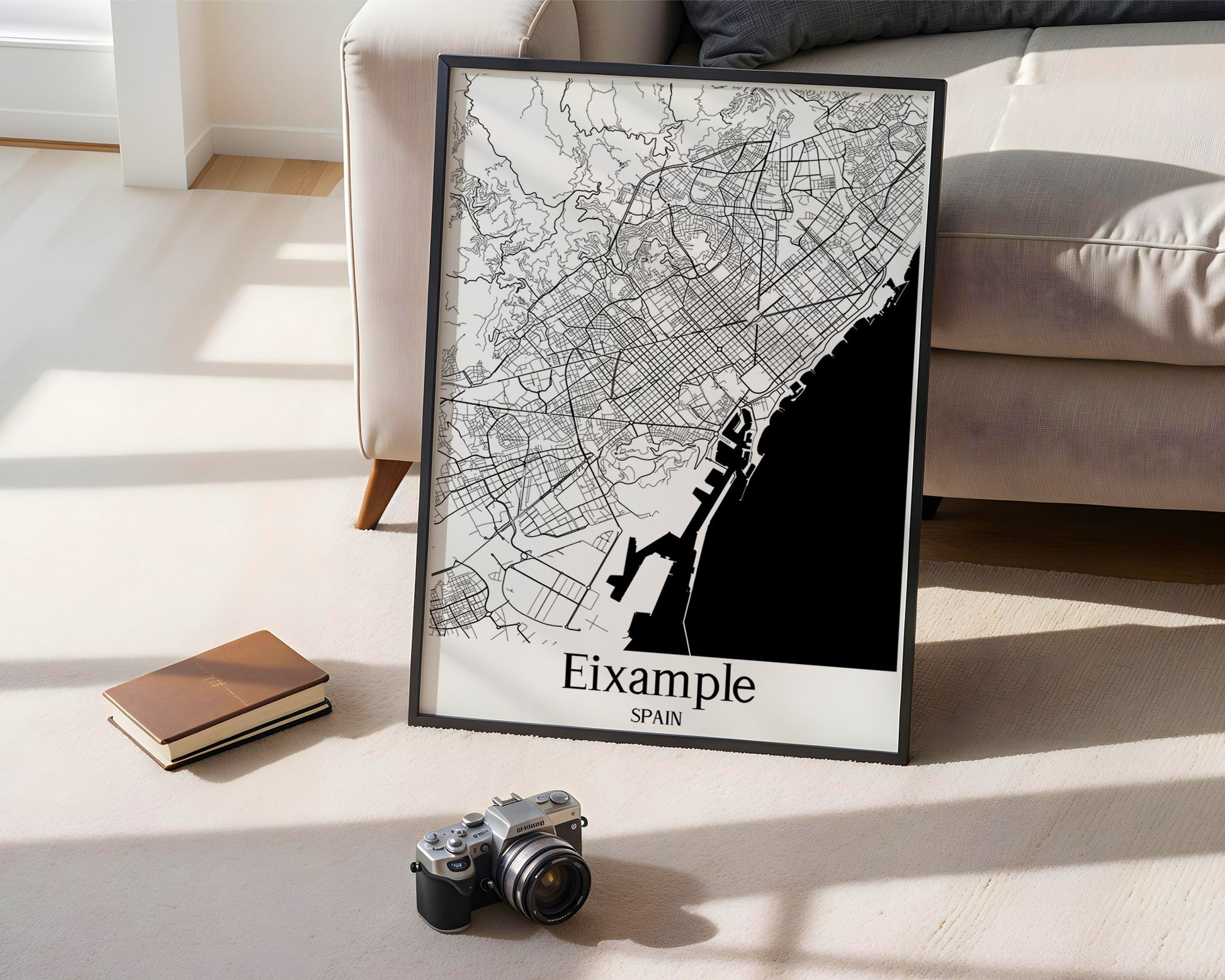 Eixample Spain City Map Poster - GroovyGrove