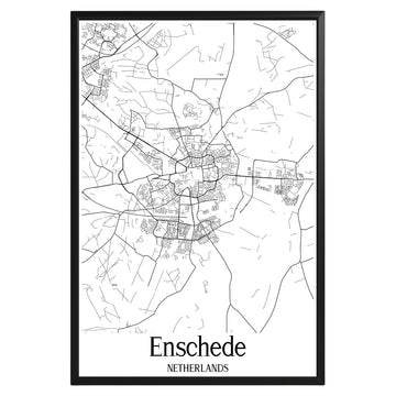 Enschede Netherlands City Map Poster - GroovyGrove