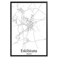 Eskilstuna Sweden City Map Poster - GroovyGrove