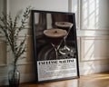 Espresso Martini Cocktail Black and White Poster - GroovyGrove