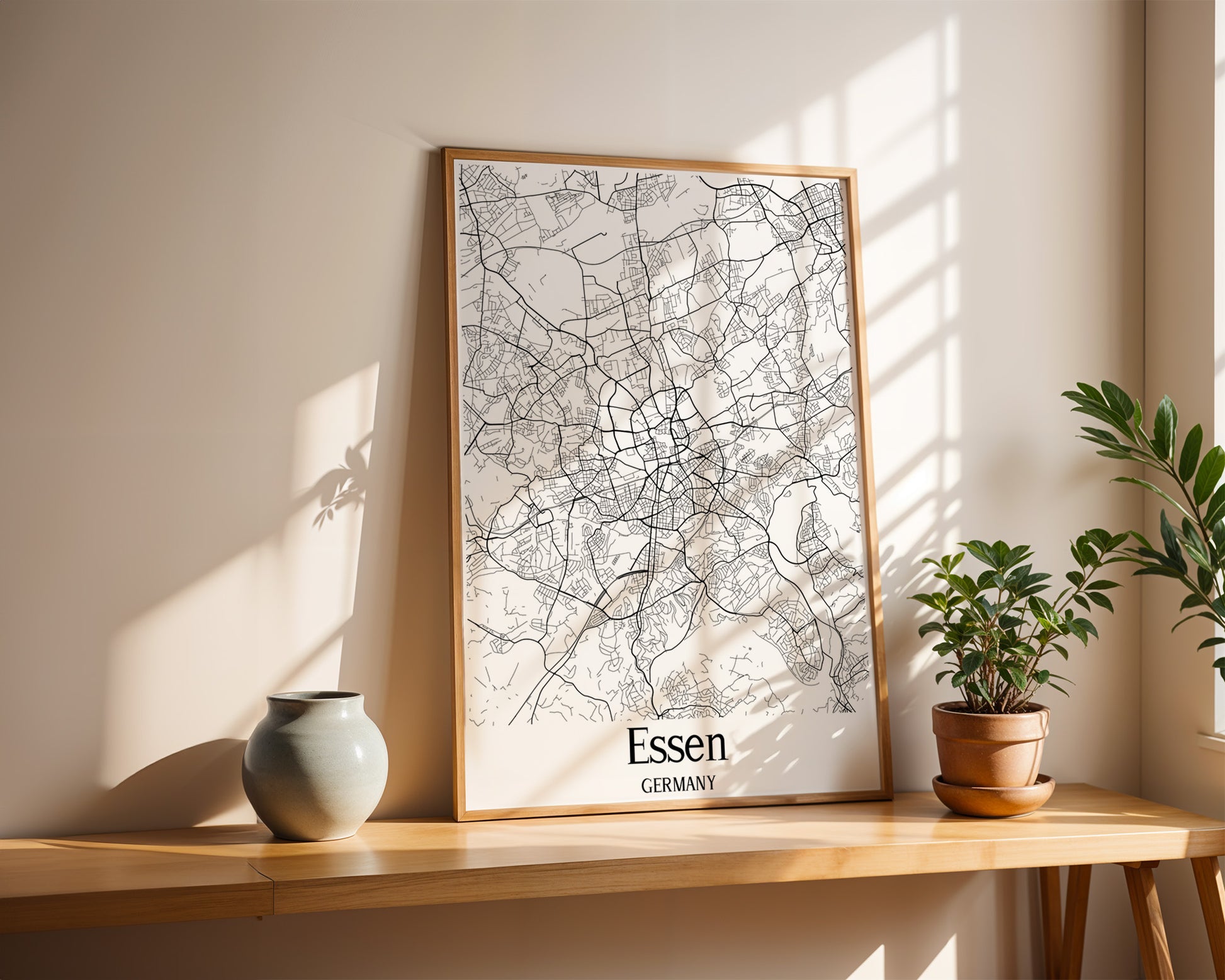 Essen Germany City Map Poster - GroovyGrove