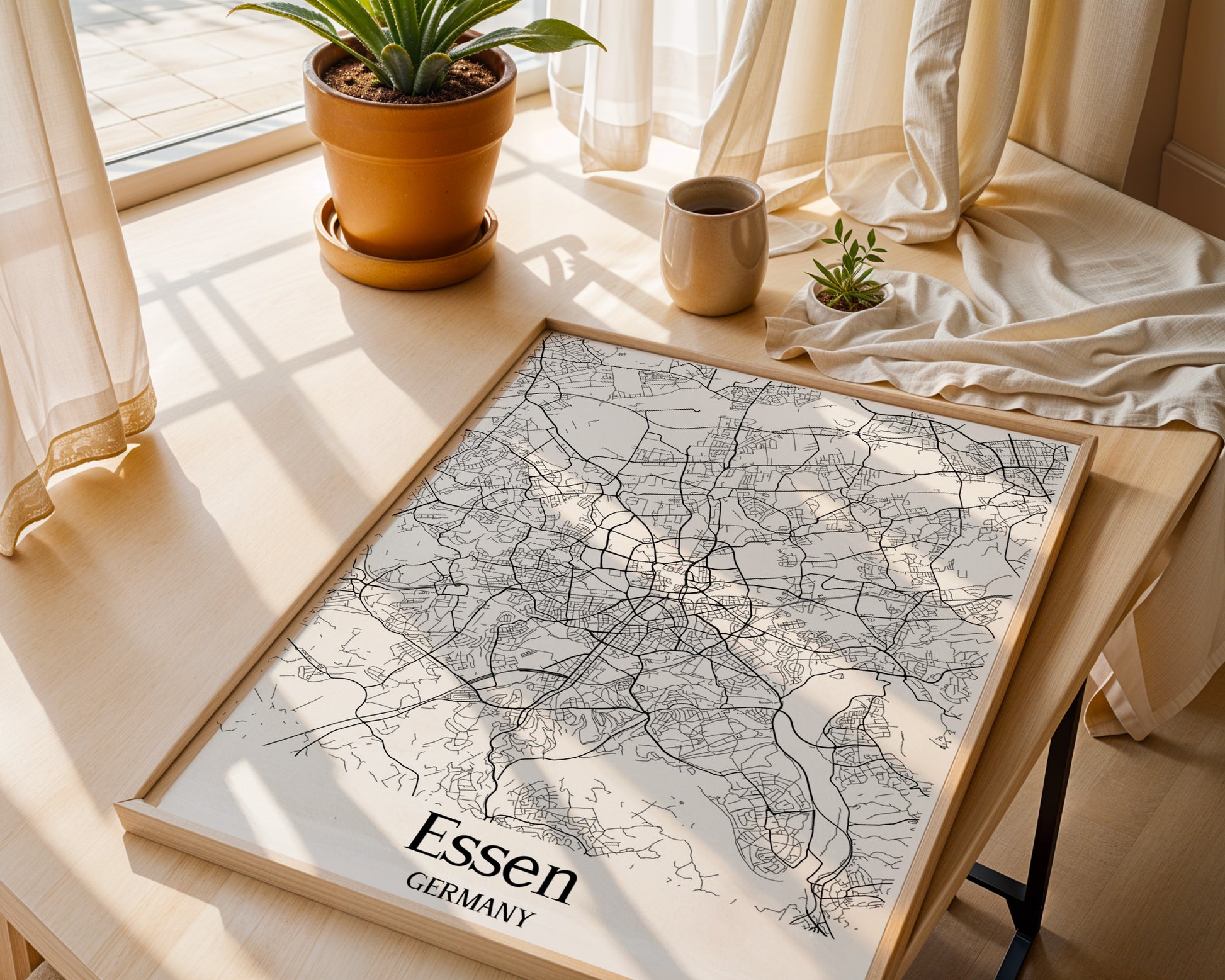 Essen Germany City Map Poster - GroovyGrove