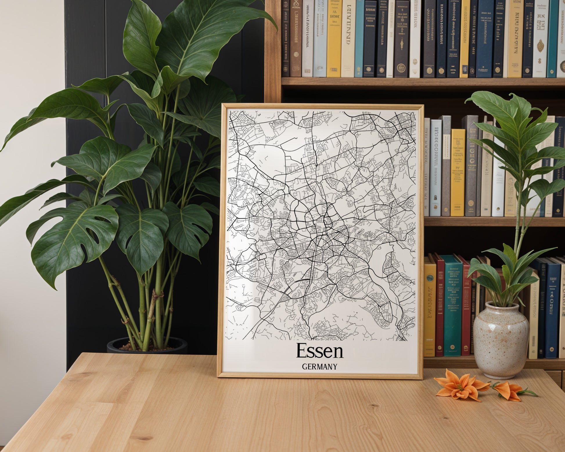 Essen Germany City Map Poster - GroovyGrove