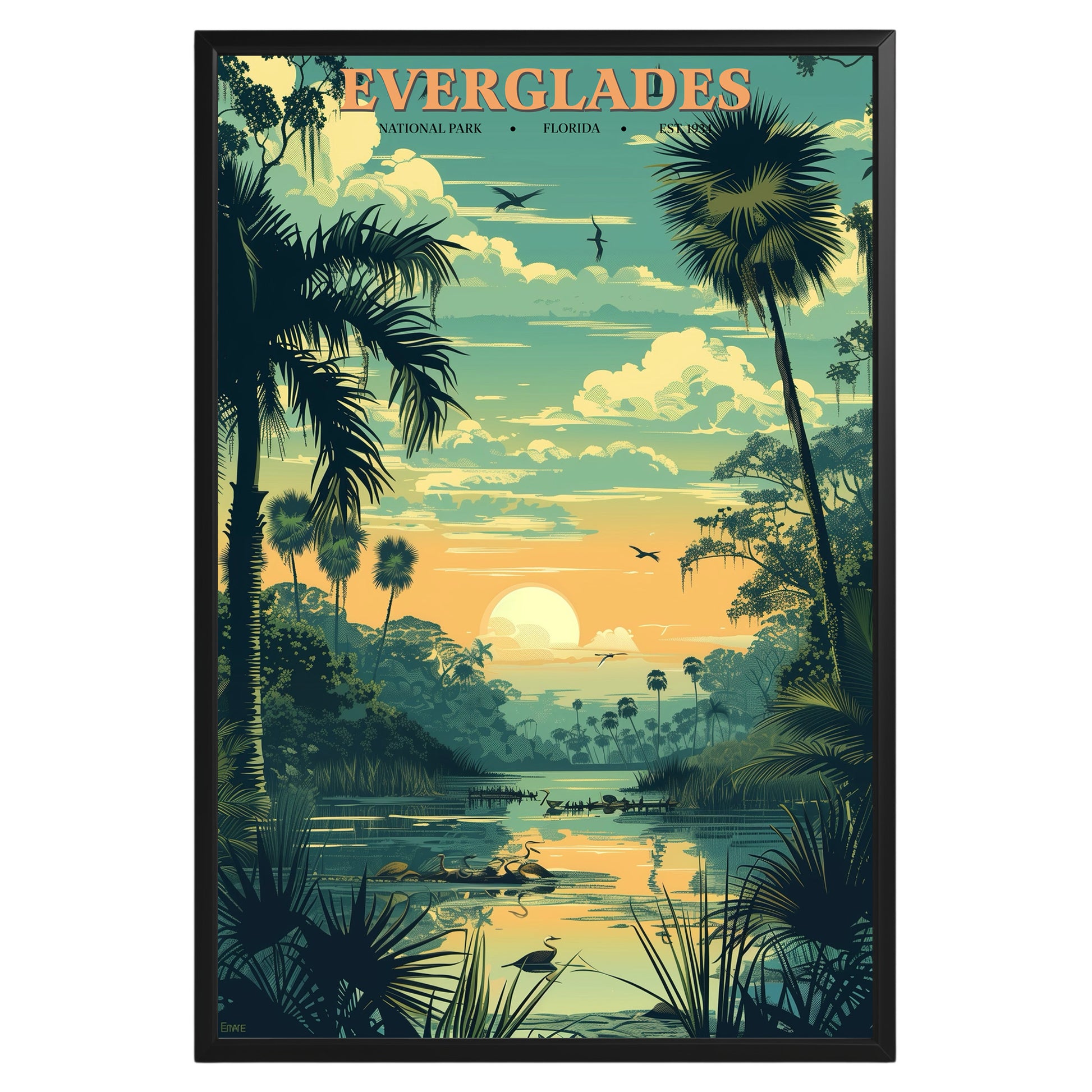 Everglades National Park Vintage Poster - GroovyGrove