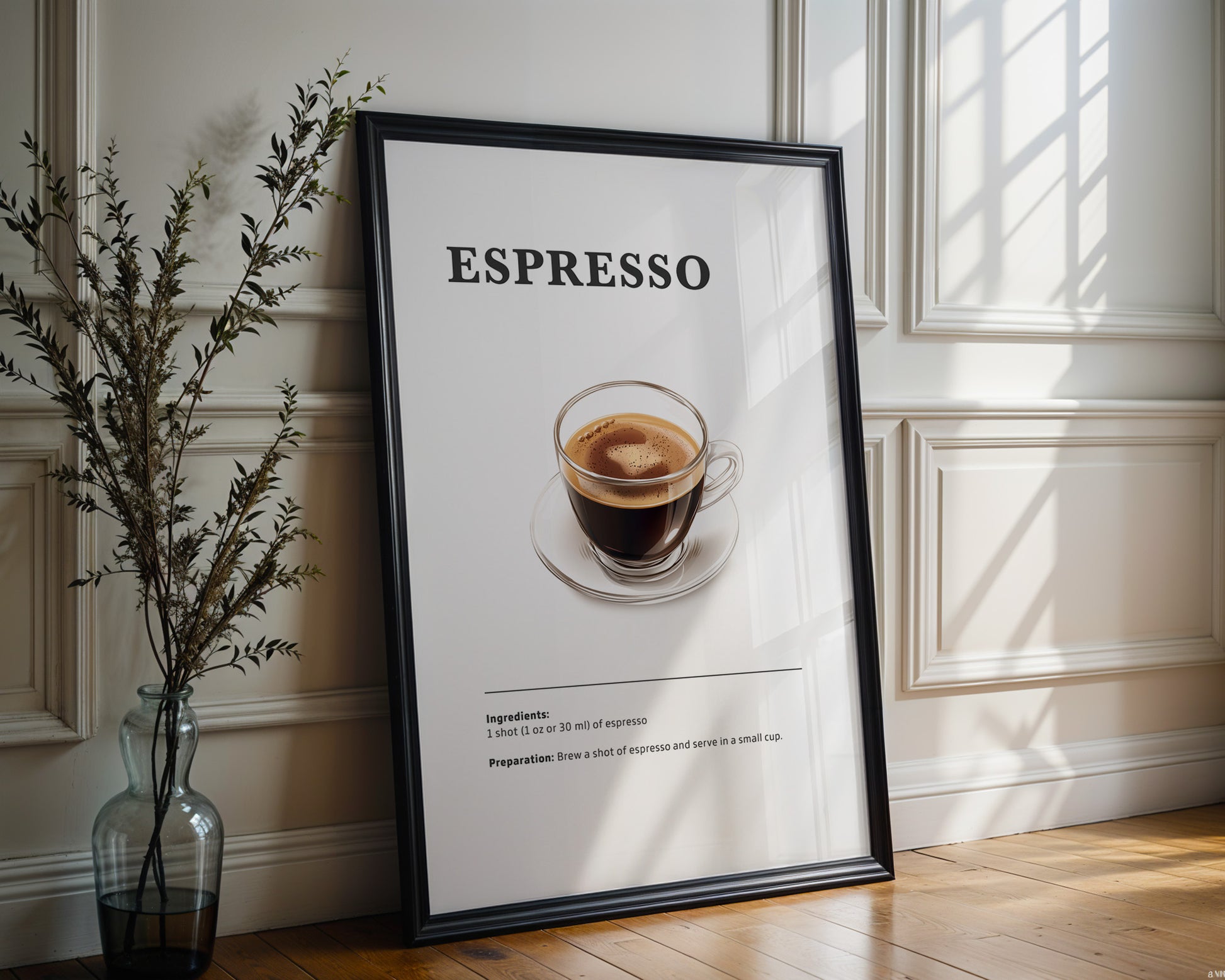 Espresso Coffee Recipe Poster - GroovyGrove