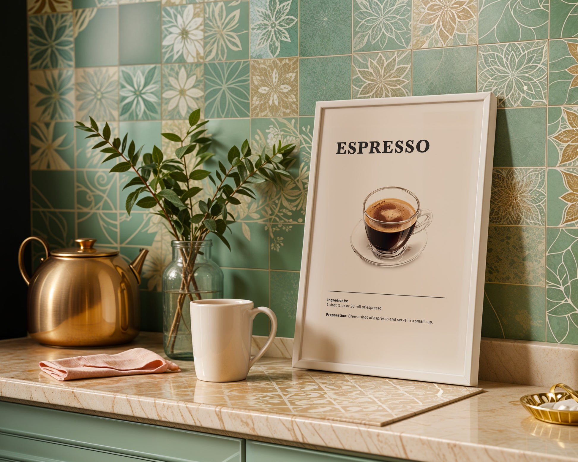 Espresso Coffee Recipe Poster - GroovyGrove