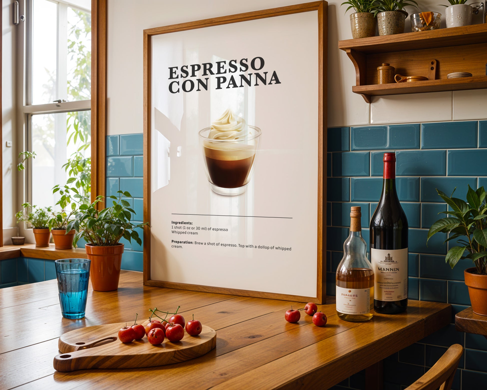 Espresso Con Panna Coffee Recipe Poster - GroovyGrove