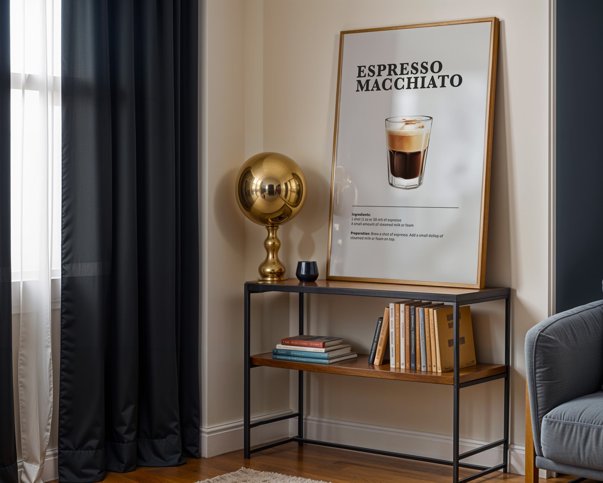 Espresso Macchiato Coffee Recipe Poster - GroovyGrove