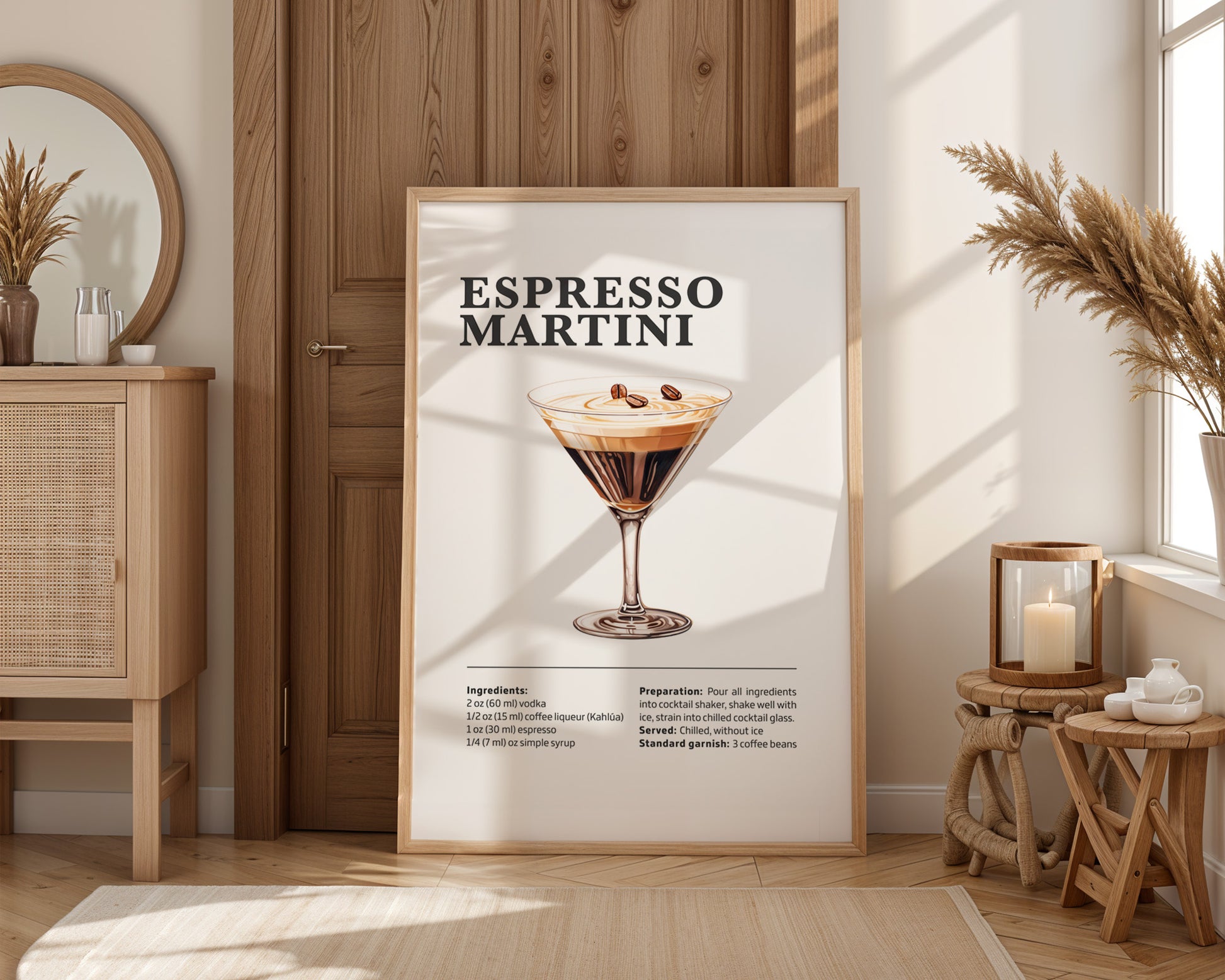 Espresso Martini Coffee Recipe Poster - GroovyGrove