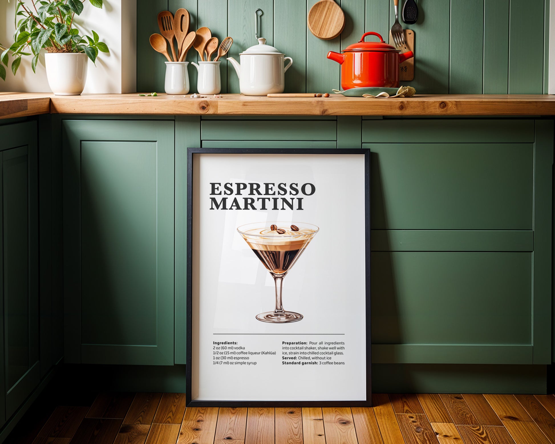 Espresso Martini Cocktail Recipe Poster - GroovyGrove