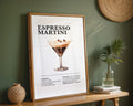 Espresso Martini Cocktail Recipe Poster - GroovyGrove