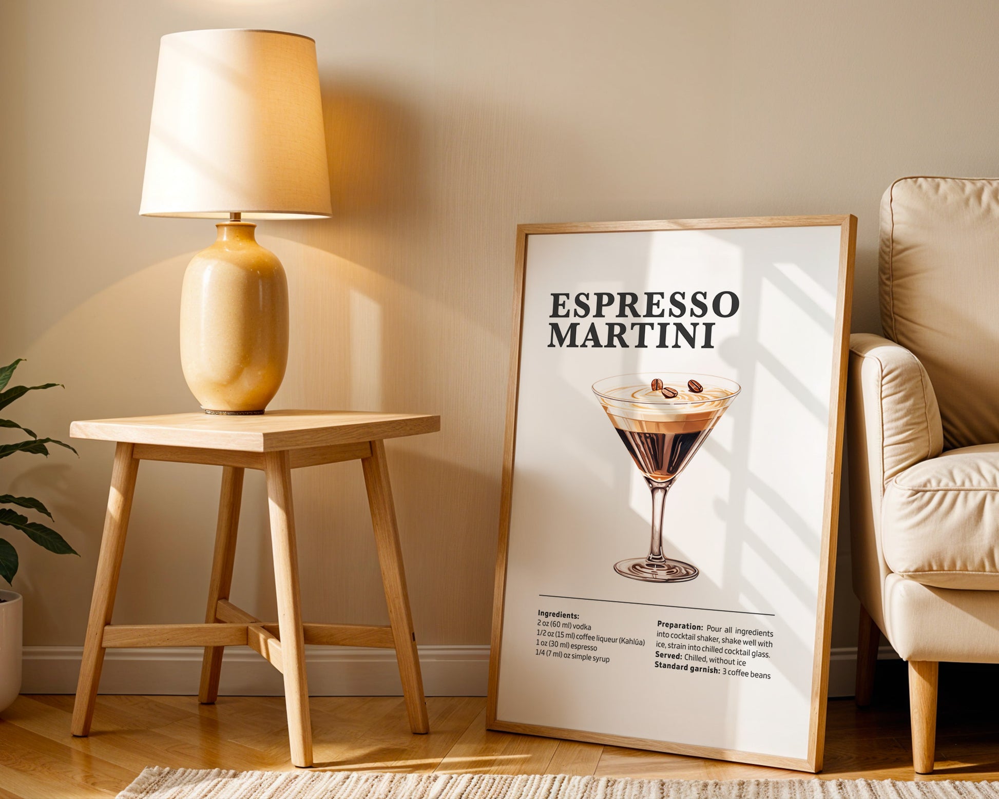 Espresso Martini Coffee Recipe Poster - GroovyGrove