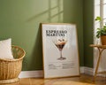 Espresso Martini Cocktail Recipe Poster - GroovyGrove