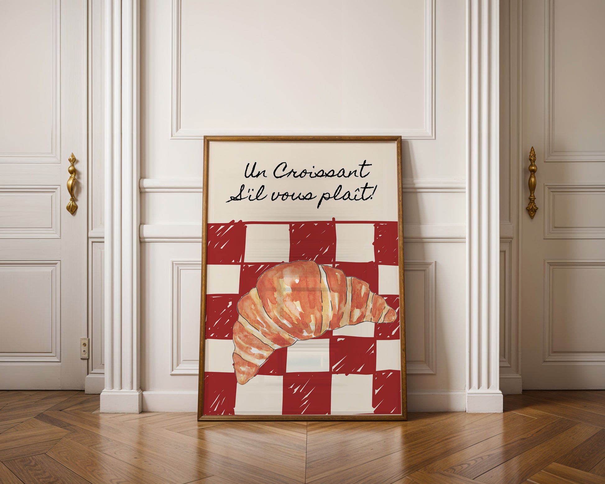 Un Croissant S'il Vous Plait Poster - GroovyGrove