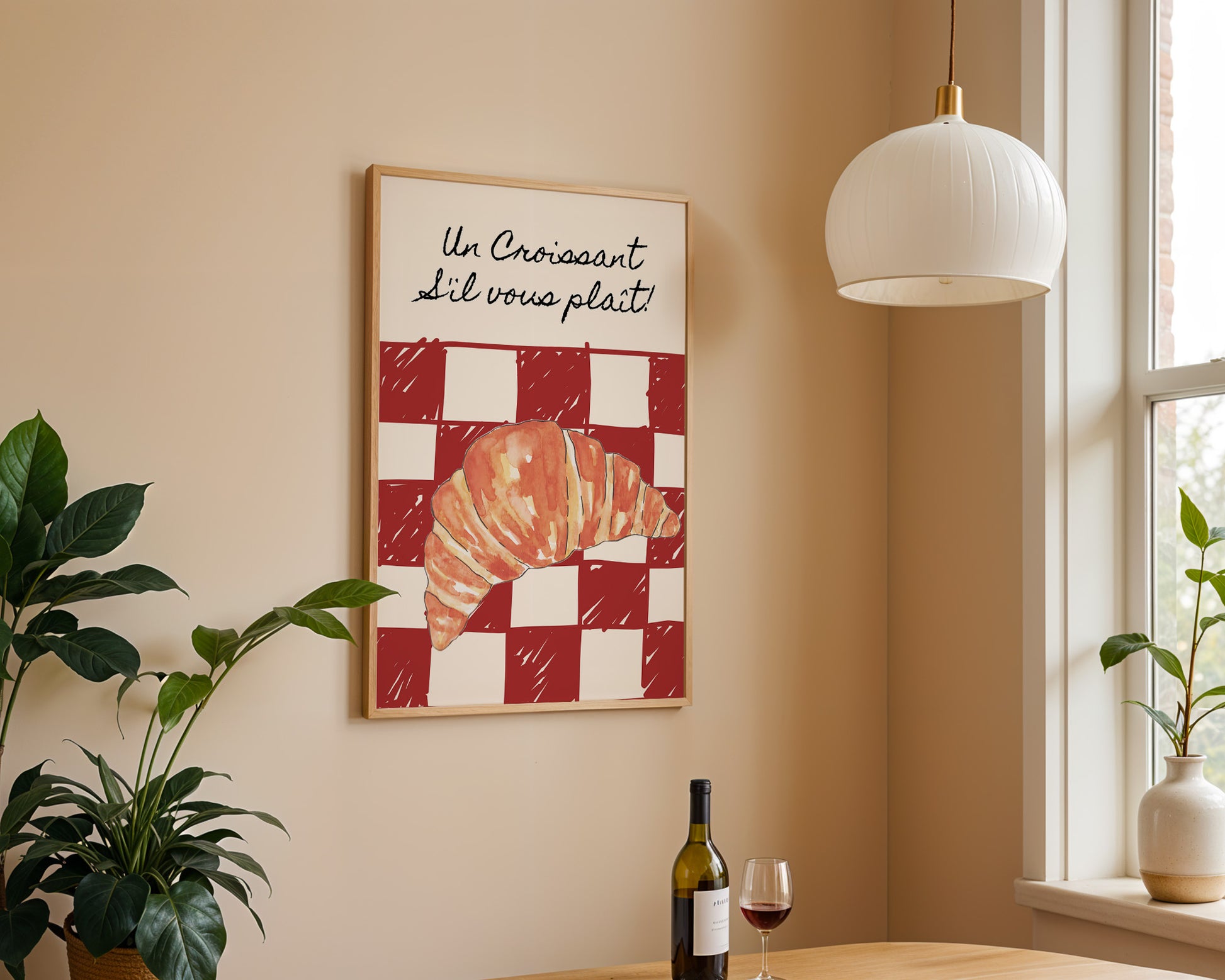 Un Croissant S'il Vous Plait Poster - GroovyGrove