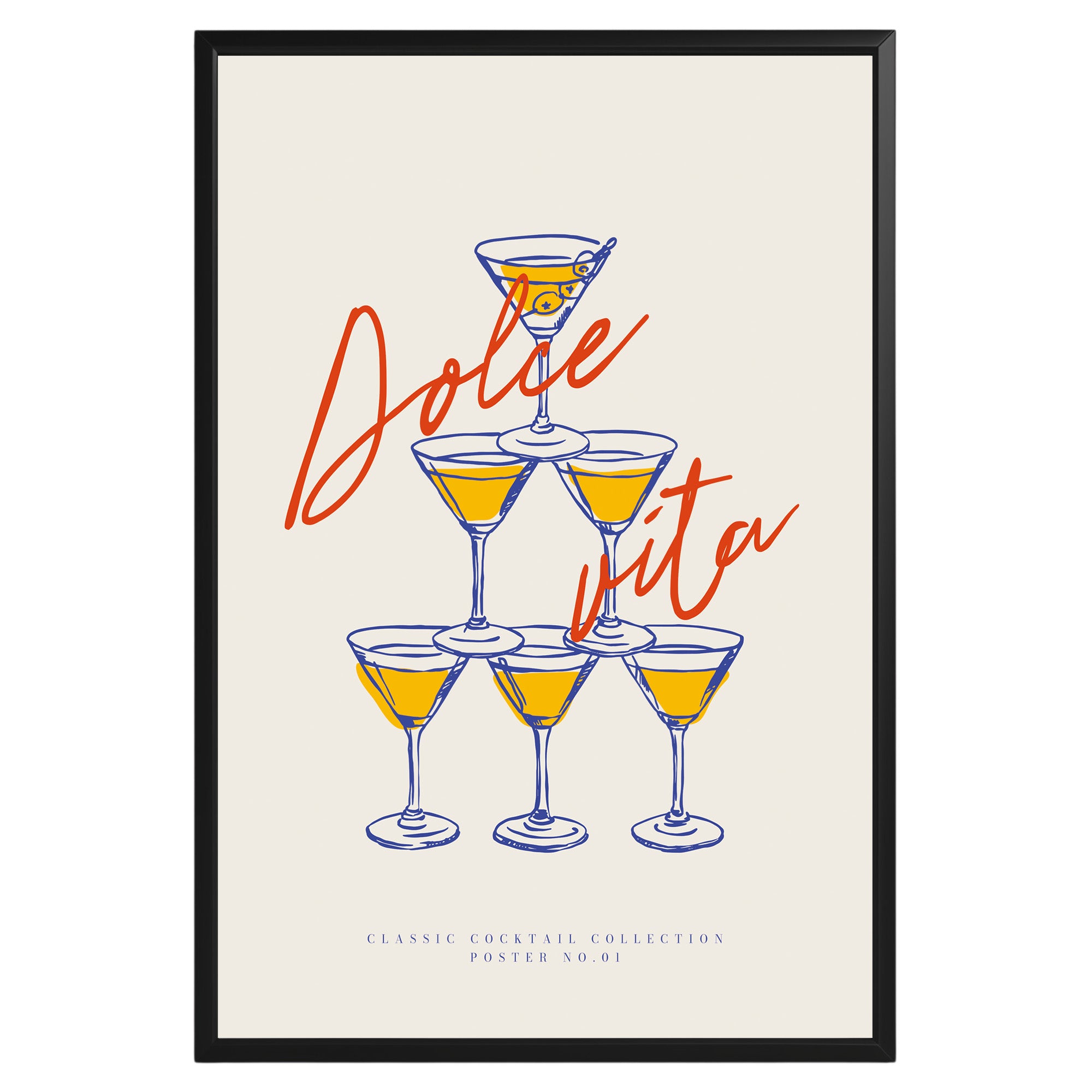 Dolce Vita Cocktail Poster - GroovyGrove