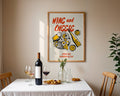 Wine and Cheese Poster - GroovyGrove