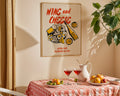 Wine and Cheese Poster - GroovyGrove