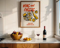 Wine and Cheese Poster - GroovyGrove