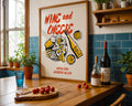 Wine and Cheese Poster - GroovyGrove