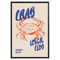 Crab Lover Club Poster - GroovyGrove