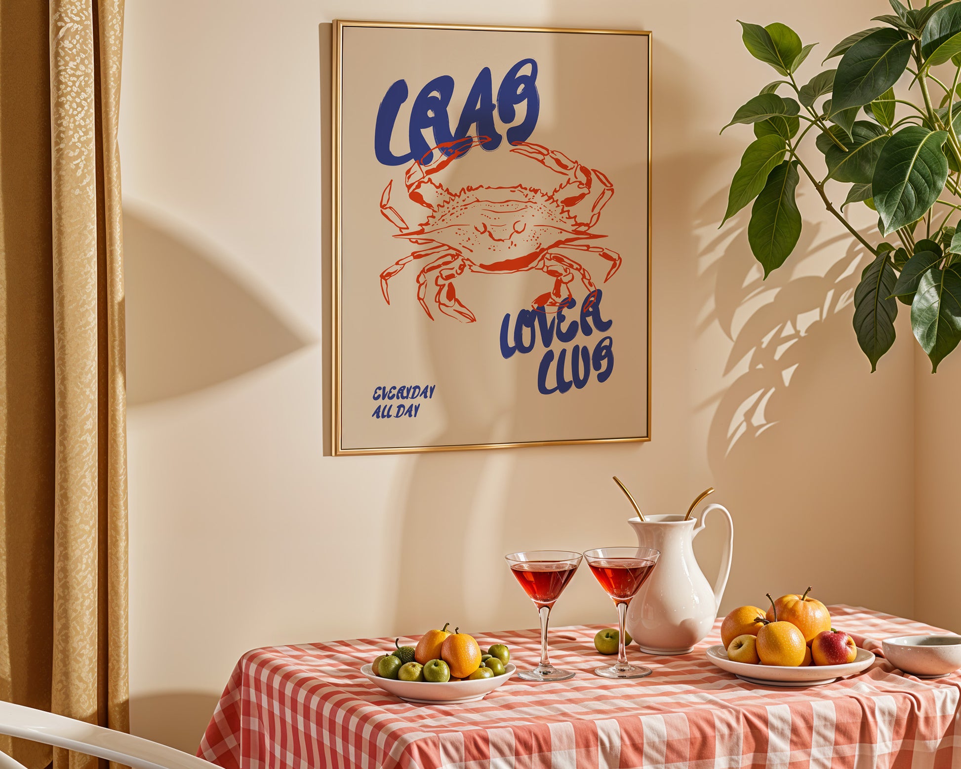 Crab Lover Club Poster - GroovyGrove