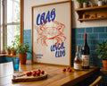 Crab Lover Club Poster - GroovyGrove