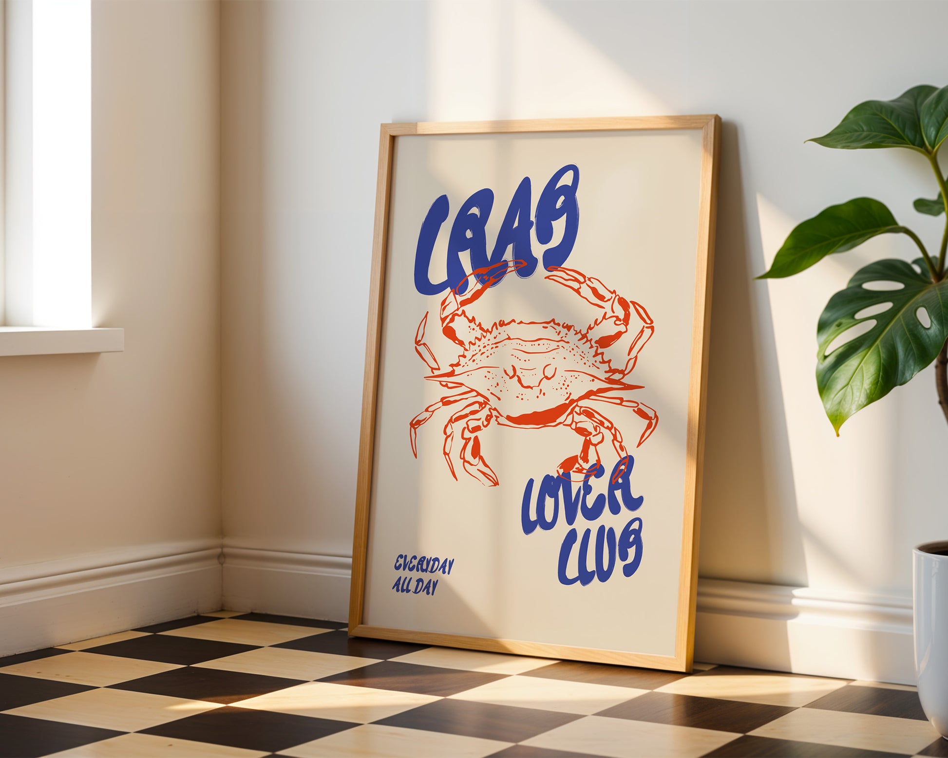 Crab Lover Club Poster - GroovyGrove