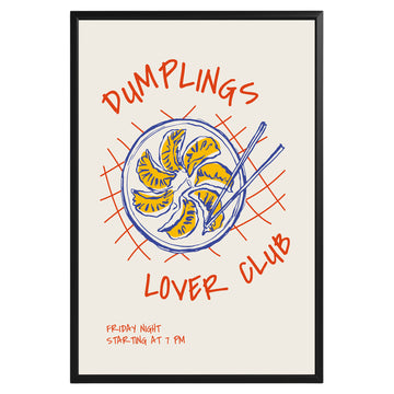 Dumplings Lover Club Poster - GroovyGrove