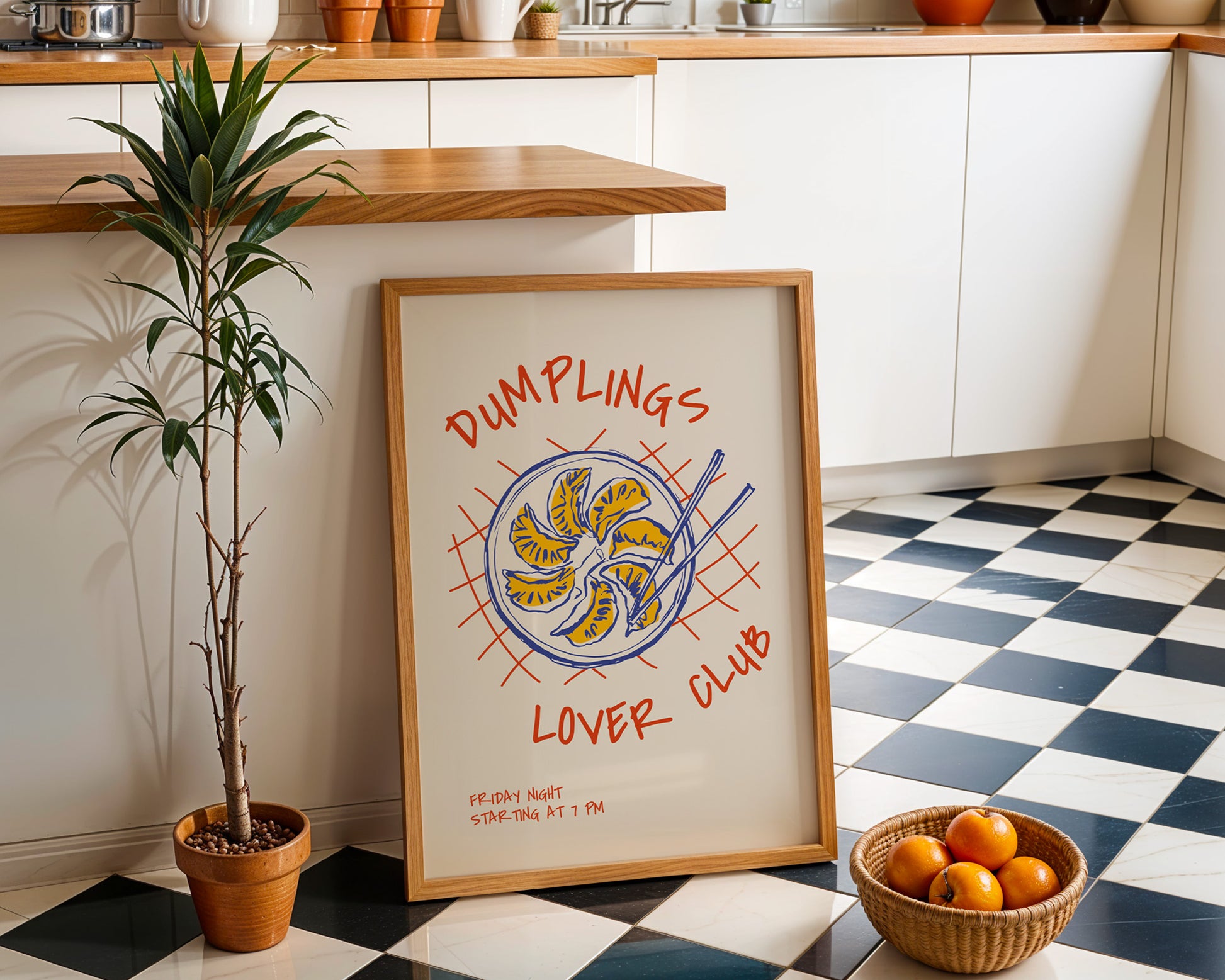 Dumplings Lover Club Poster - GroovyGrove