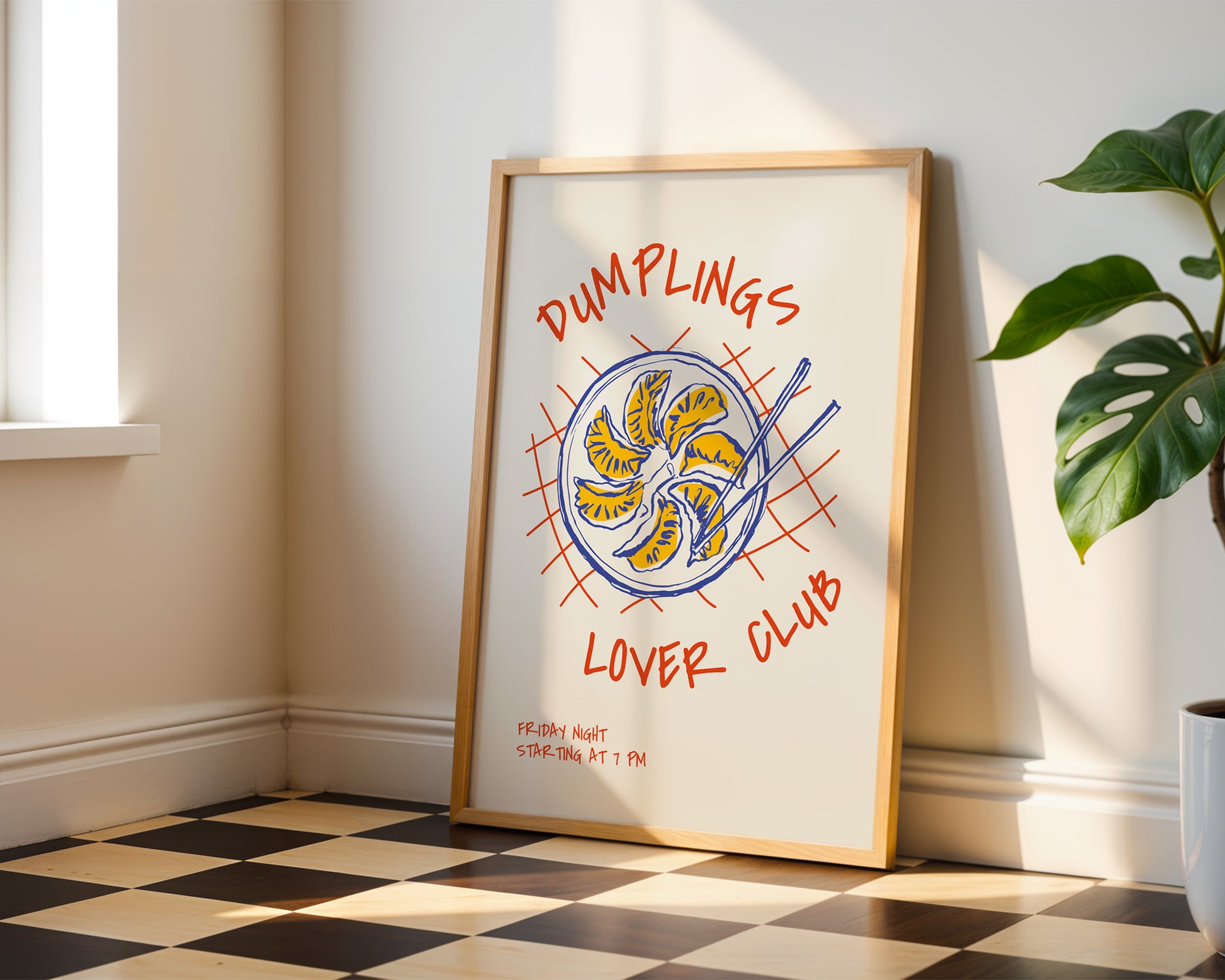 Dumplings Lover Club Poster - GroovyGrove