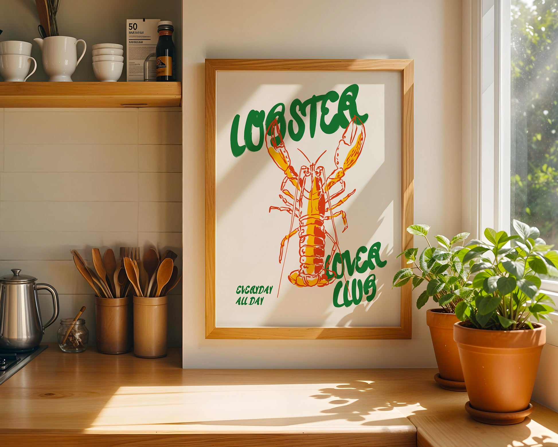 Lobster Lover Club Poster - GroovyGrove