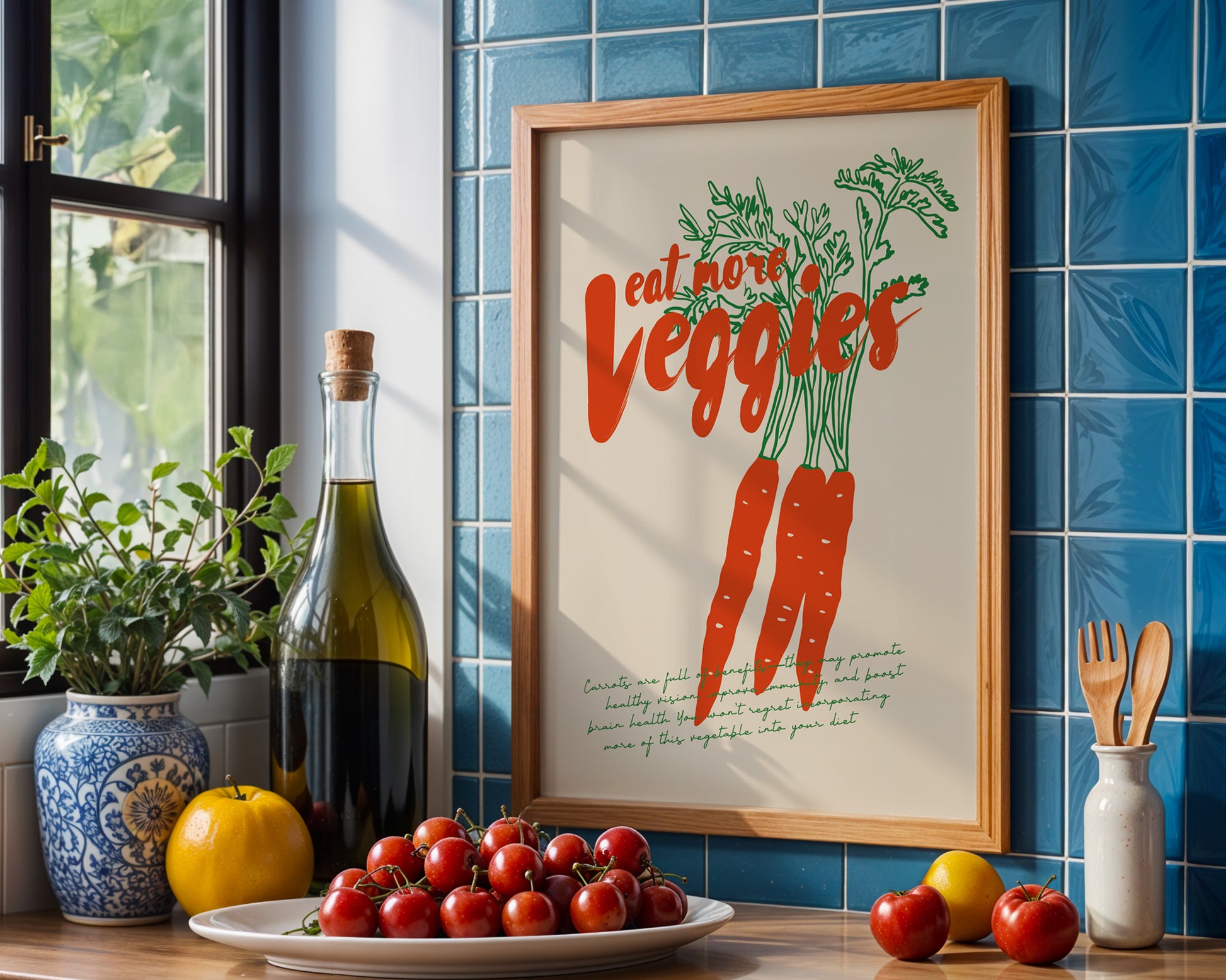 Eat More Veggies Poster - GroovyGrove