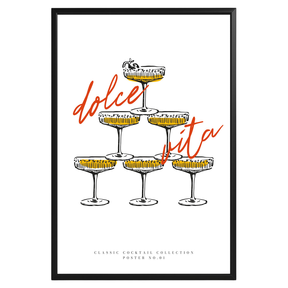 Dolce Vita Cocktail Poster - GroovyGrove