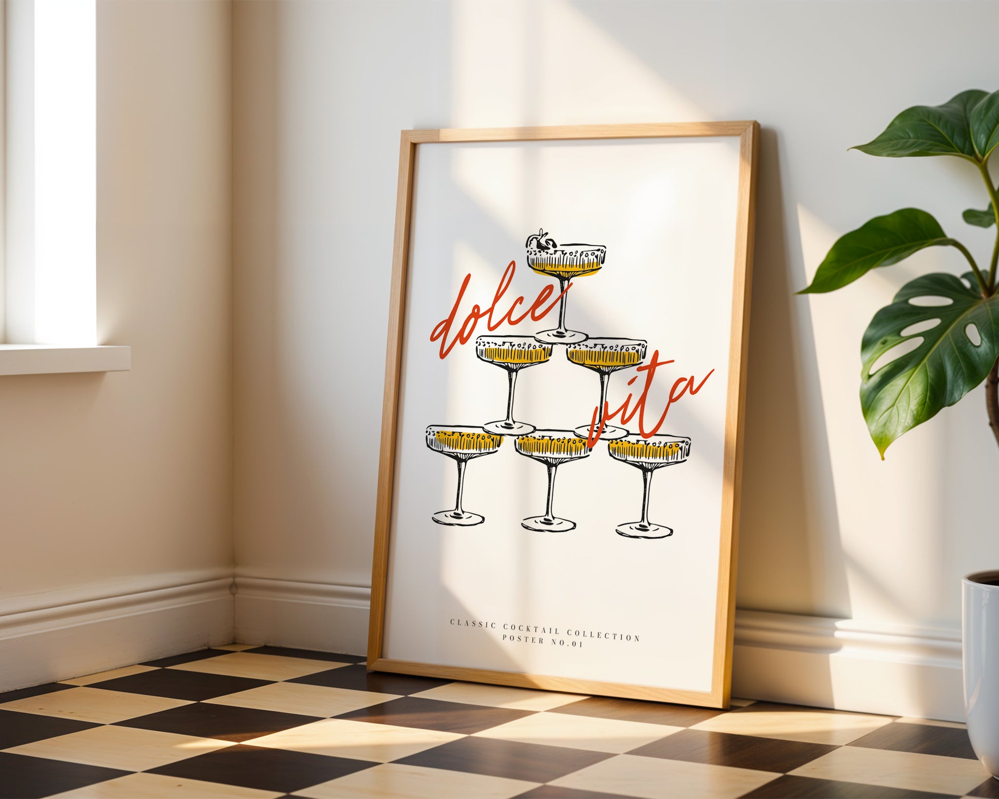 Dolce Vita Cocktail Poster - GroovyGrove