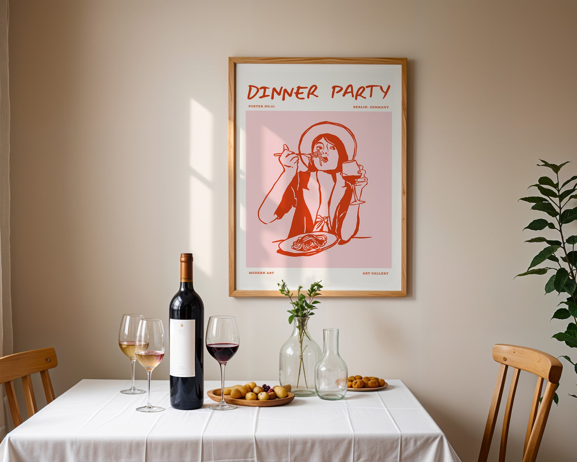 Dinner Party Poster - GroovyGrove