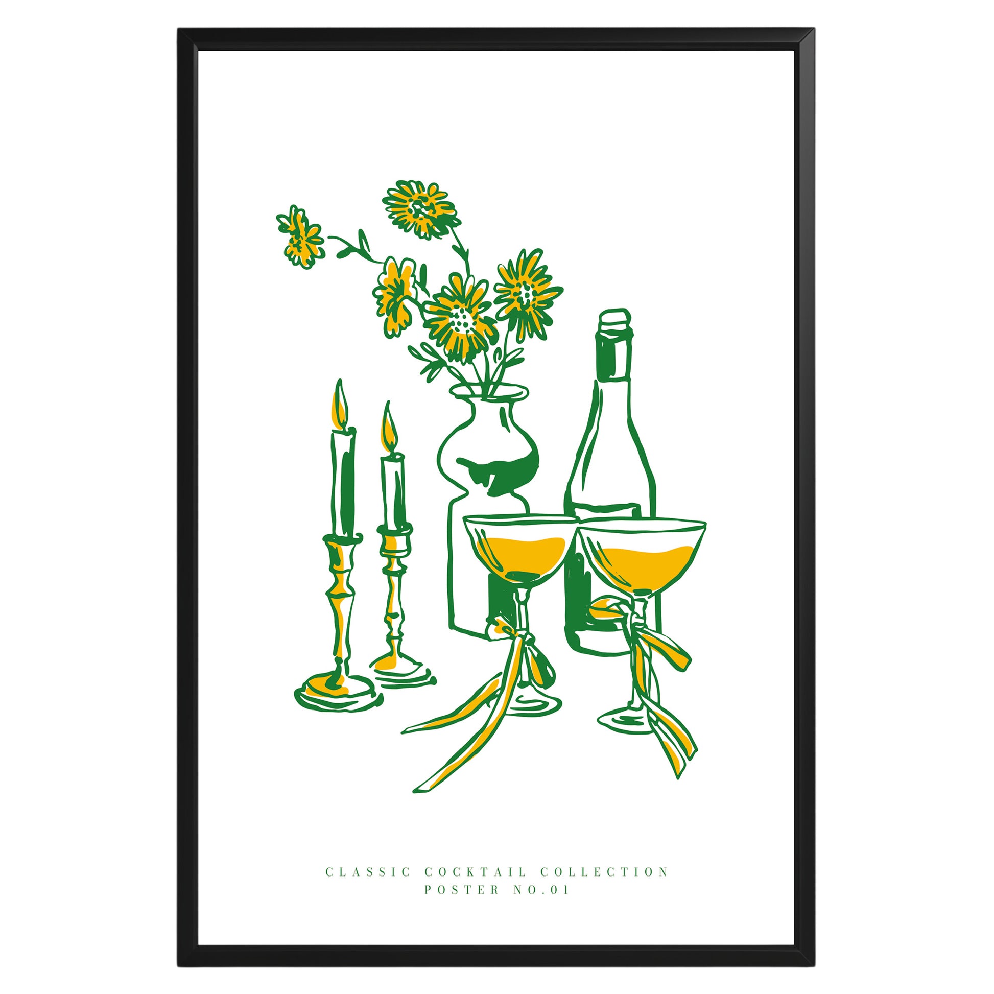 Romantic Wine Poster - GroovyGrove